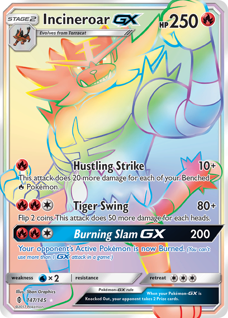 Incineroar GX (147/145) [Sun & Moon: Guardians Rising] | Mega City Incorporated