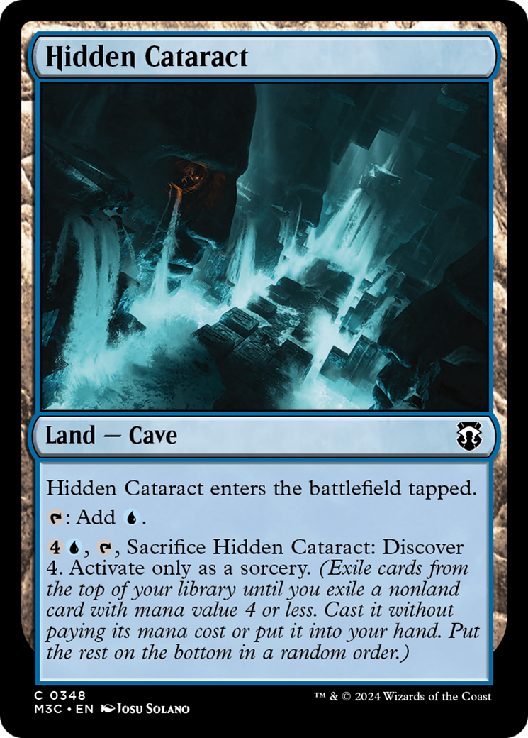 Hidden Cataract (Ripple Foil) [Modern Horizons 3 Commander] | Mega City Incorporated