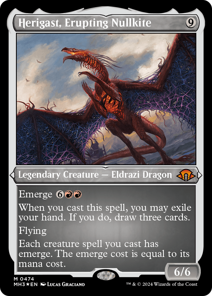 Herigast, Erupting Nullkite (Foil Etched) [Modern Horizons 3] | Mega City Incorporated