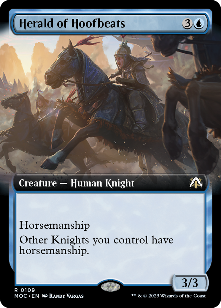 Herald of Hoofbeats (Extended Art) [March of the Machine Commander] | Mega City Incorporated