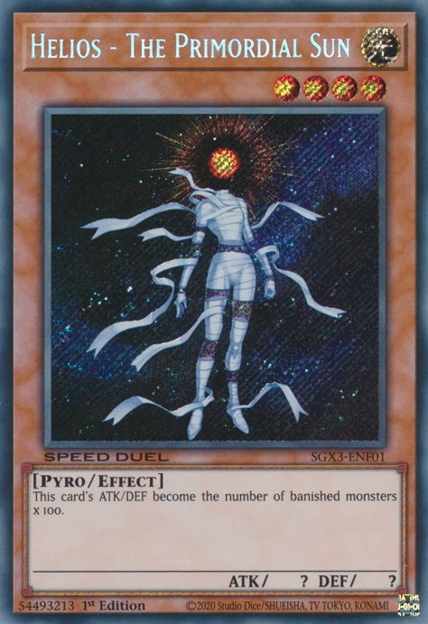 Helios - The Primordial Sun [SGX3-ENF01] Secret Rare | Mega City Incorporated