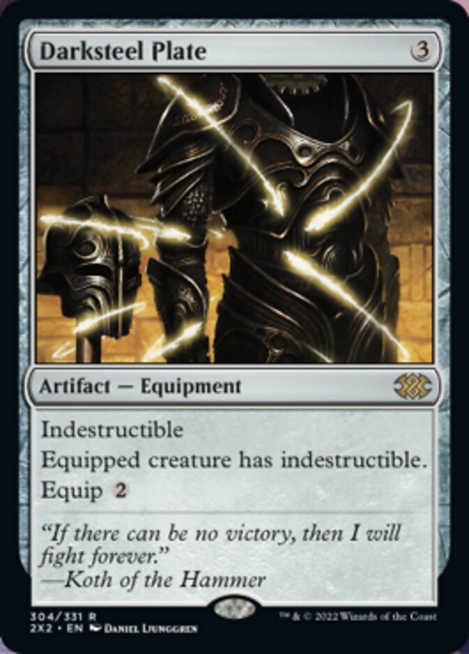 Darksteel Plate [Double Masters 2022] | Mega City Incorporated