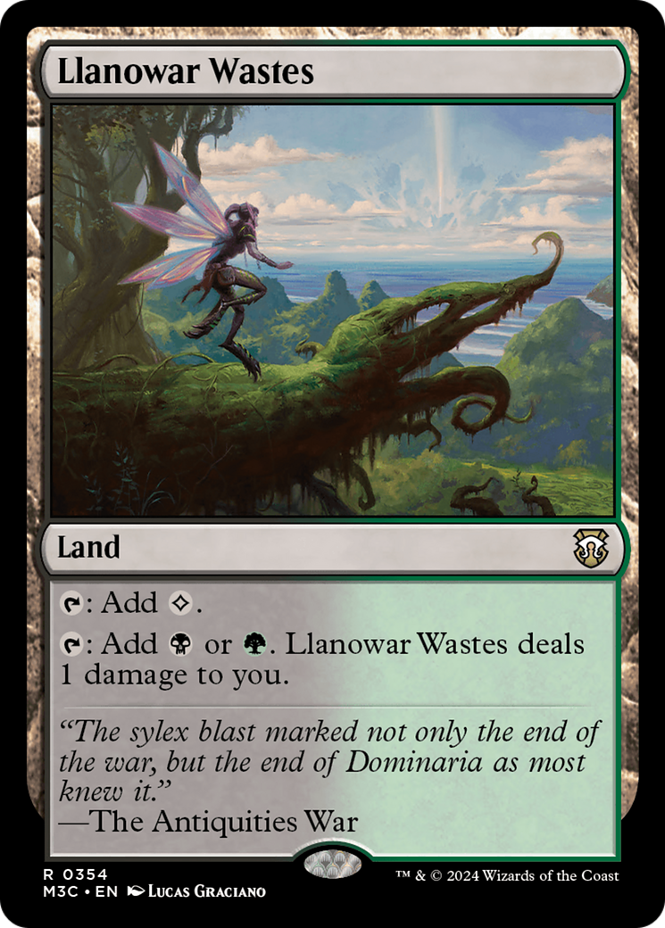 Llanowar Wastes (Ripple Foil) [Modern Horizons 3 Commander] | Mega City Incorporated