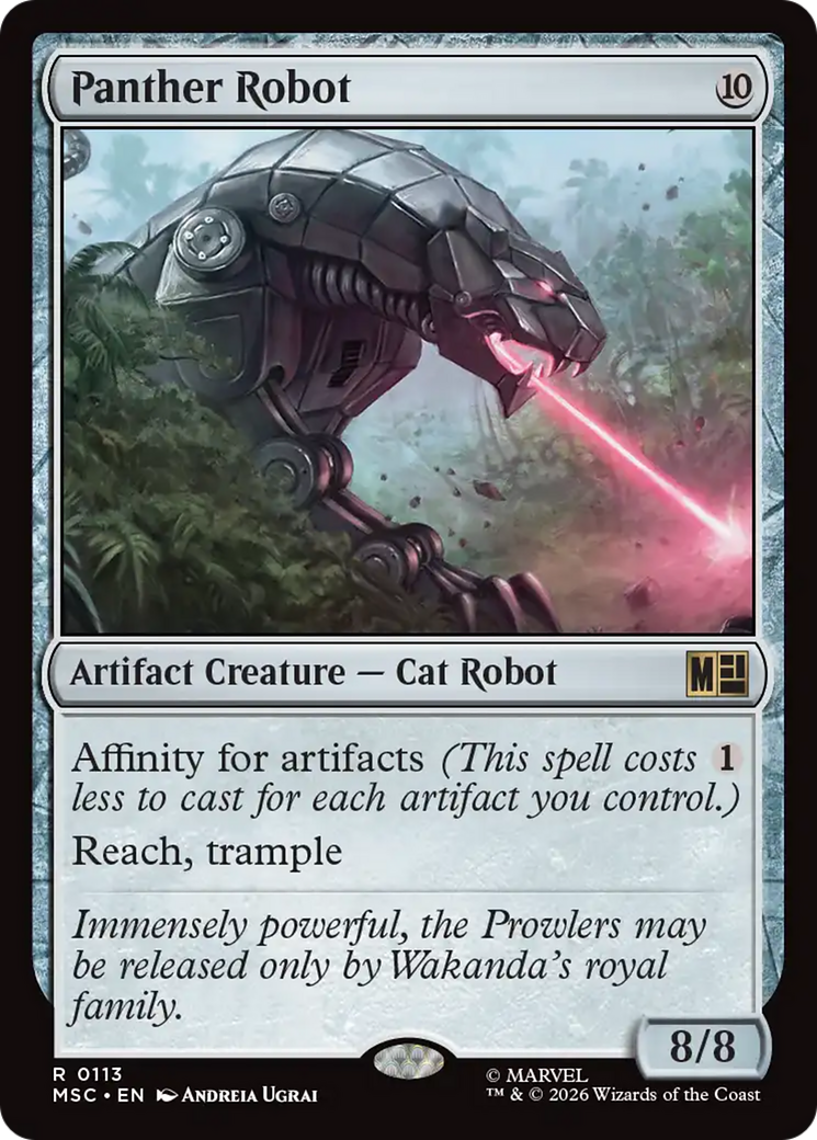 Panther Robot (Surge Foil) [Marvel Super Heroes Commander] | Mega City Incorporated