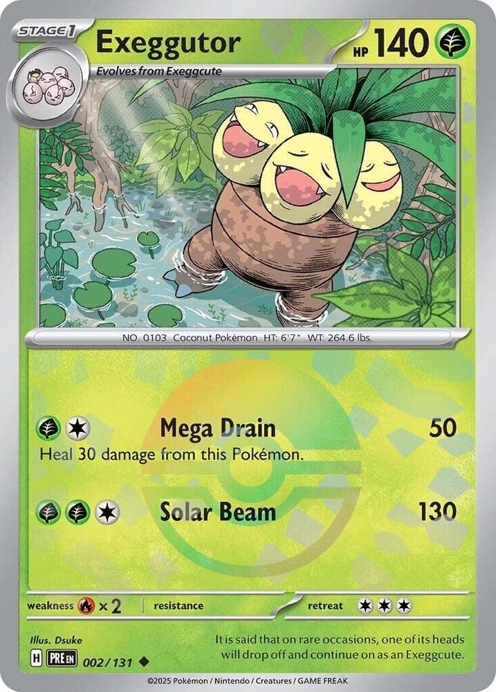 Exeggutor (002/131) (Poke Ball Pattern) [Scarlet & Violet: Prismatic Evolutions] | Mega City Incorporated