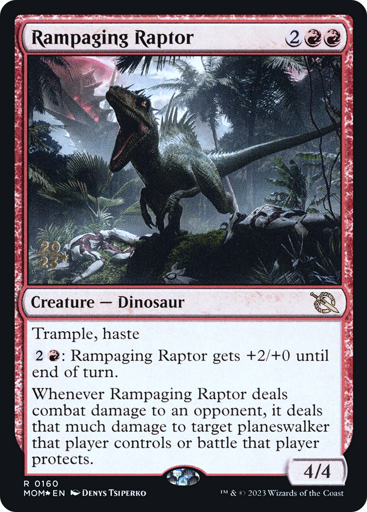 Rampaging Raptor [March of the Machine Prerelease Promos] | Mega City Incorporated