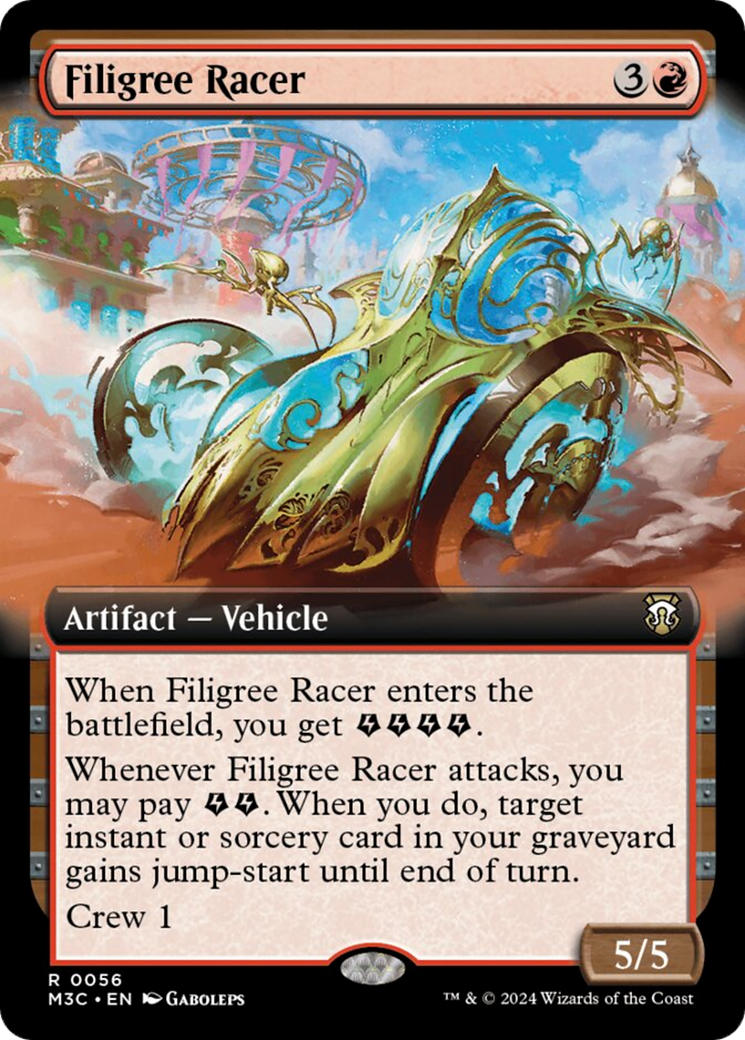 Filigree Racer (Extended Art) [Modern Horizons 3 Commander] | Mega City Incorporated