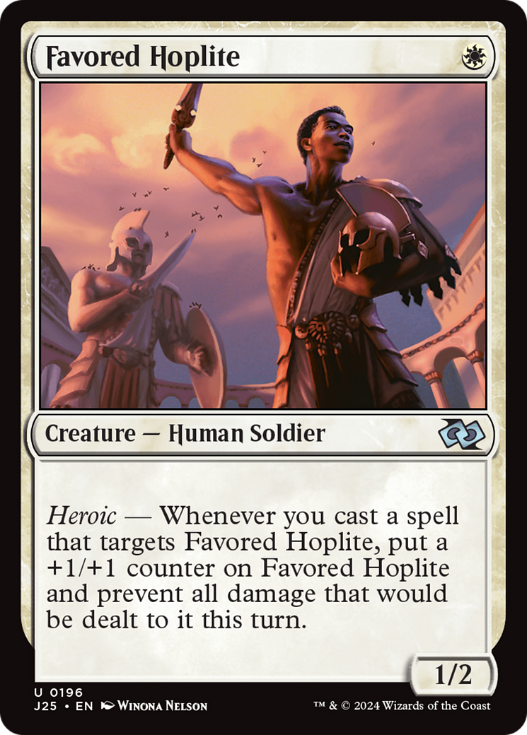 Favored Hoplite [Foundations Jumpstart] | Mega City Incorporated