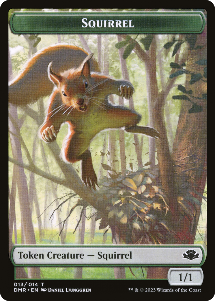 Squirrel Token [Dominaria Remastered Tokens] | Mega City Incorporated