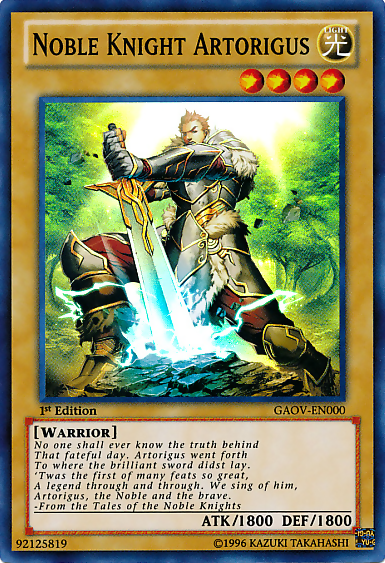Noble Knight Artorigus [GAOV-EN000] Super Rare | Mega City Incorporated