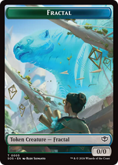 Boar // Fractal (0005) Double-Sided Token [Secrets of Strixhaven Commander Tokens] | Mega City Incorporated