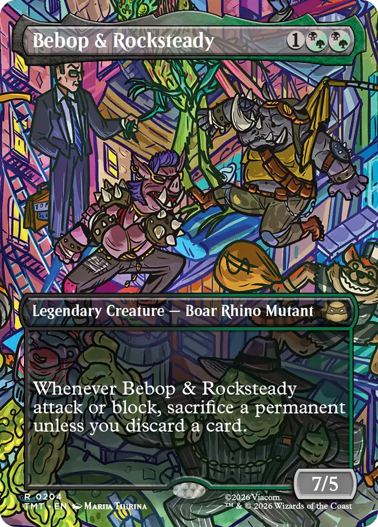 Bebop & Rocksteady (Borderless) [Teenage Mutant Ninja Turtles] | Mega City Incorporated