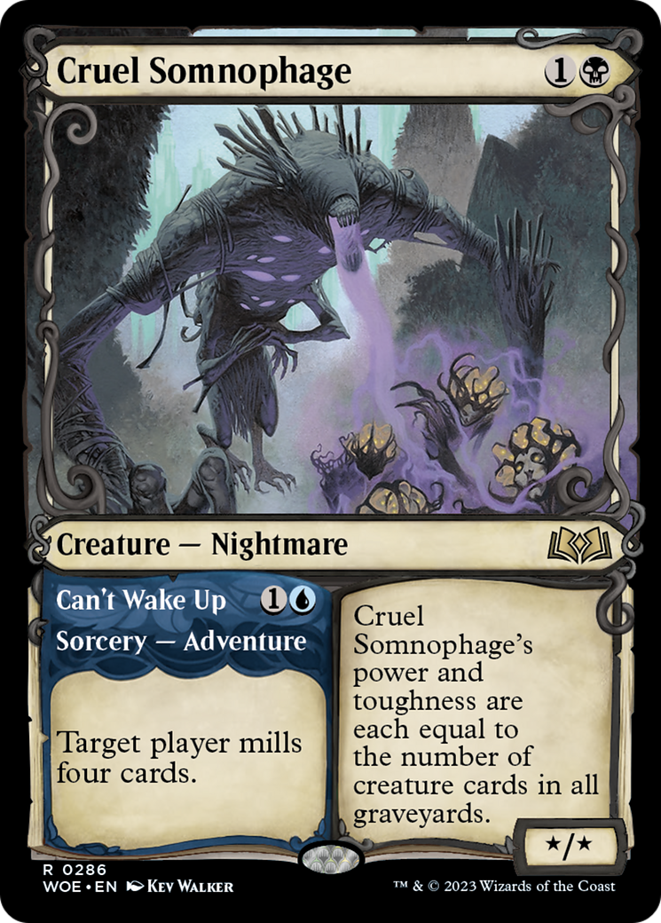 Cruel Somnophage // Can't Wake Up (Showcase) [Wilds of Eldraine] | Mega City Incorporated