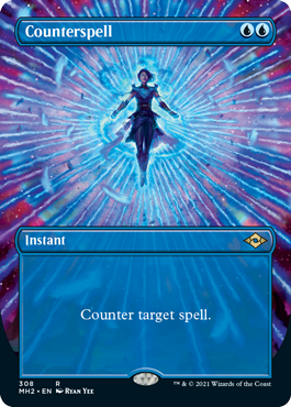 Counterspell (Borderless Alternate Art) [Modern Horizons 2] | Mega City Incorporated