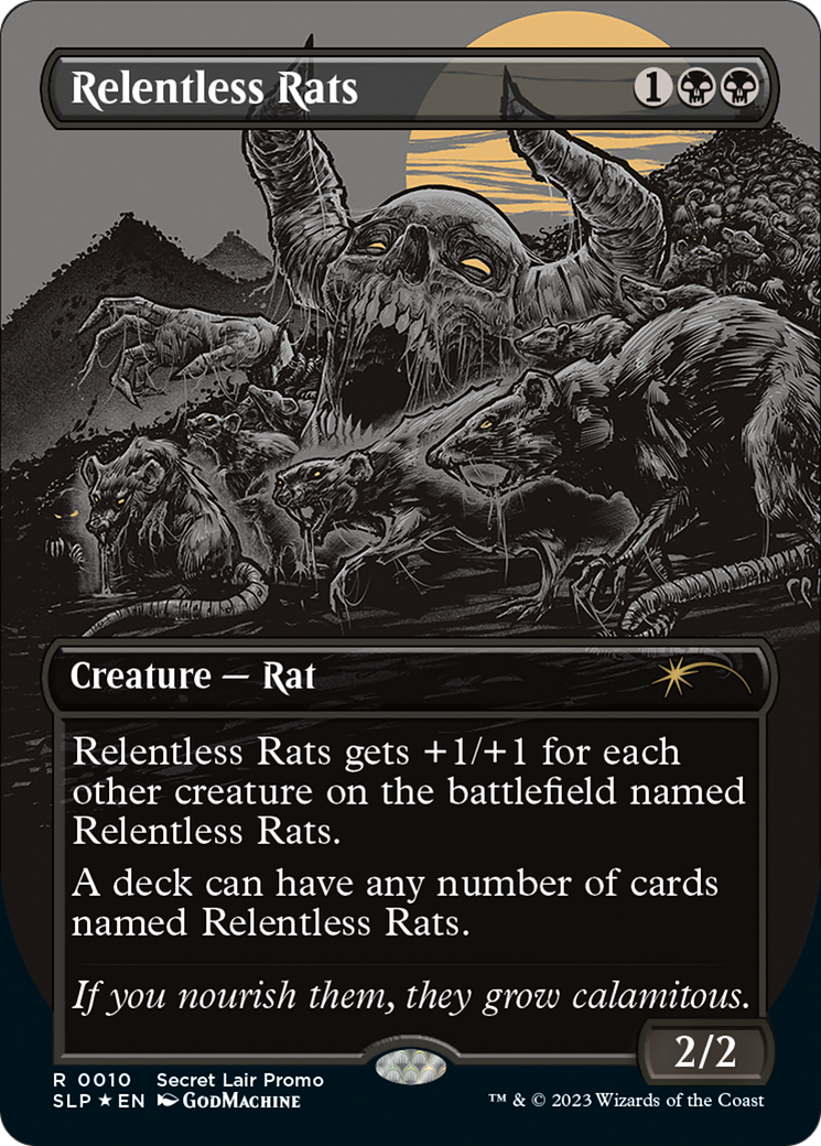 Relentless Rats (Borderless) [Secret Lair Showdown] | Mega City Incorporated