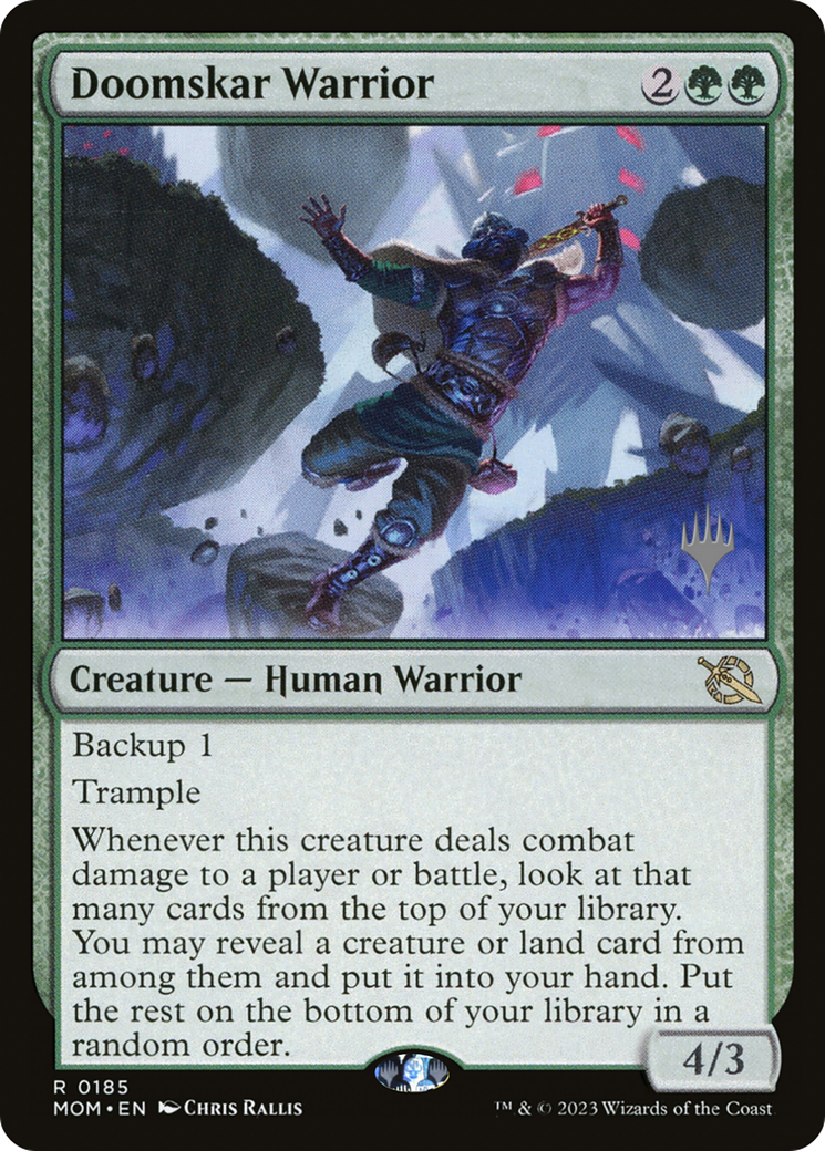 Doomskar Warrior (Promo Pack) [March of the Machine Promos] | Mega City Incorporated