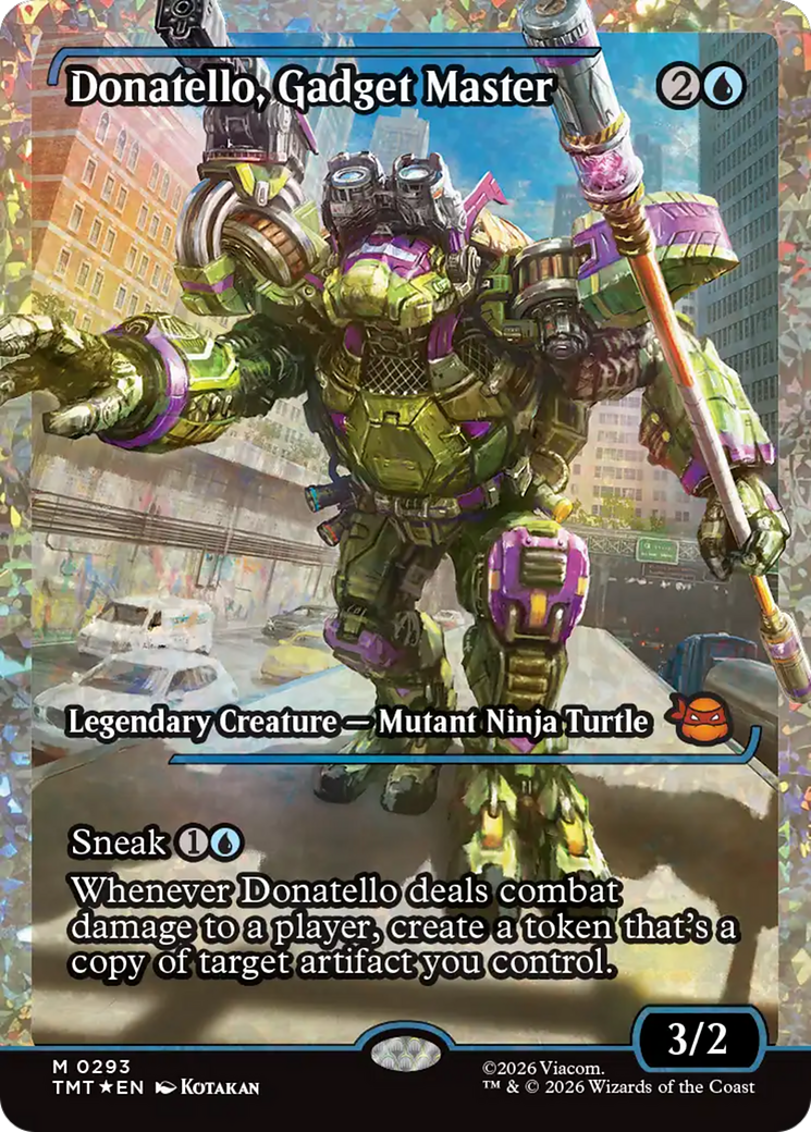 Donatello, Gadget Master (Showcase) (Fracture Foil) [Teenage Mutant Ninja Turtles] | Mega City Incorporated
