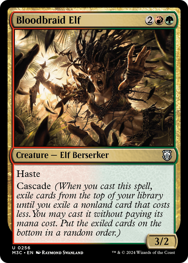 Bloodbraid Elf (Ripple Foil) [Modern Horizons 3 Commander] | Mega City Incorporated