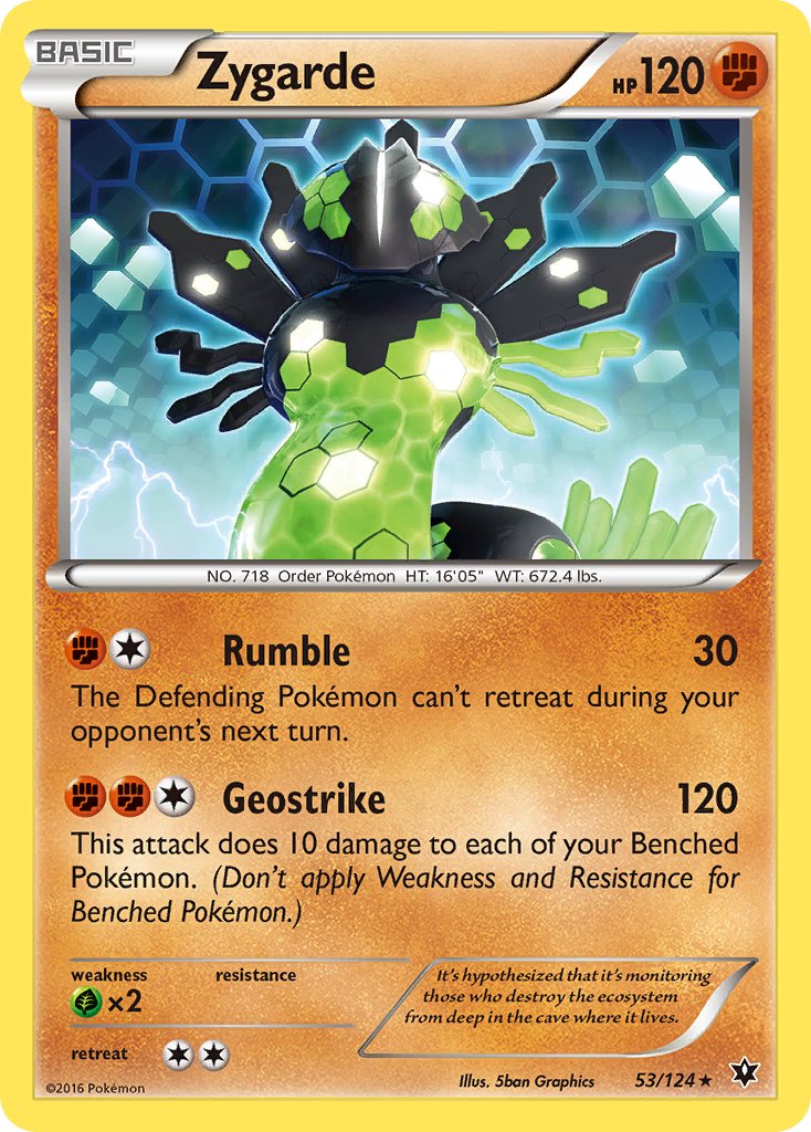 Zygarde (53/124) (Theme Deck Exclusive) [XY: Fates Collide] | Mega City Incorporated