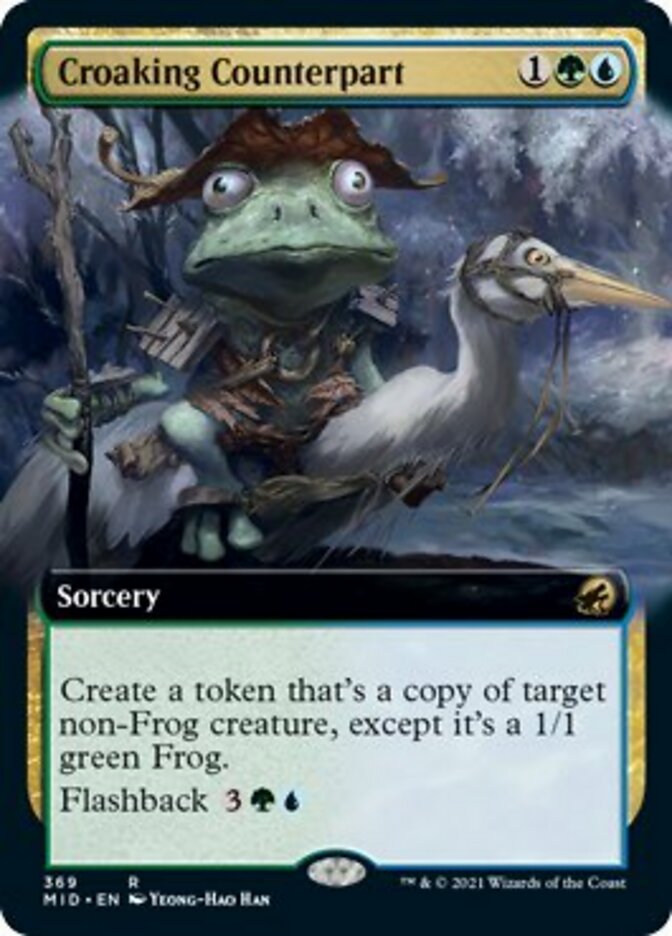 Croaking Counterpart (Extended Art) [Innistrad: Midnight Hunt] | Mega City Incorporated
