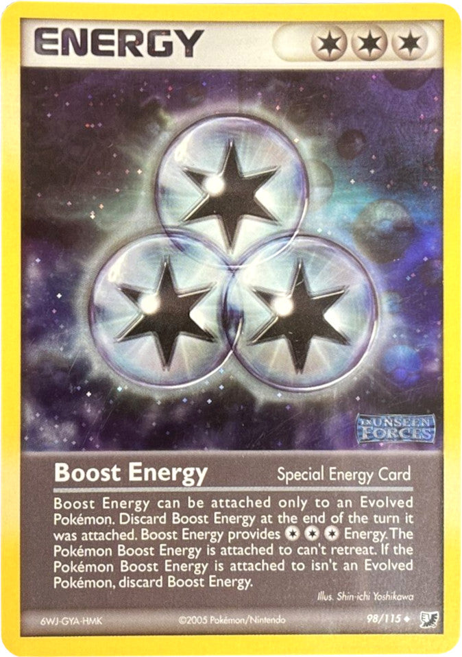 Boost Energy (98/115) (Stamped) [EX: Unseen Forces] | Mega City Incorporated