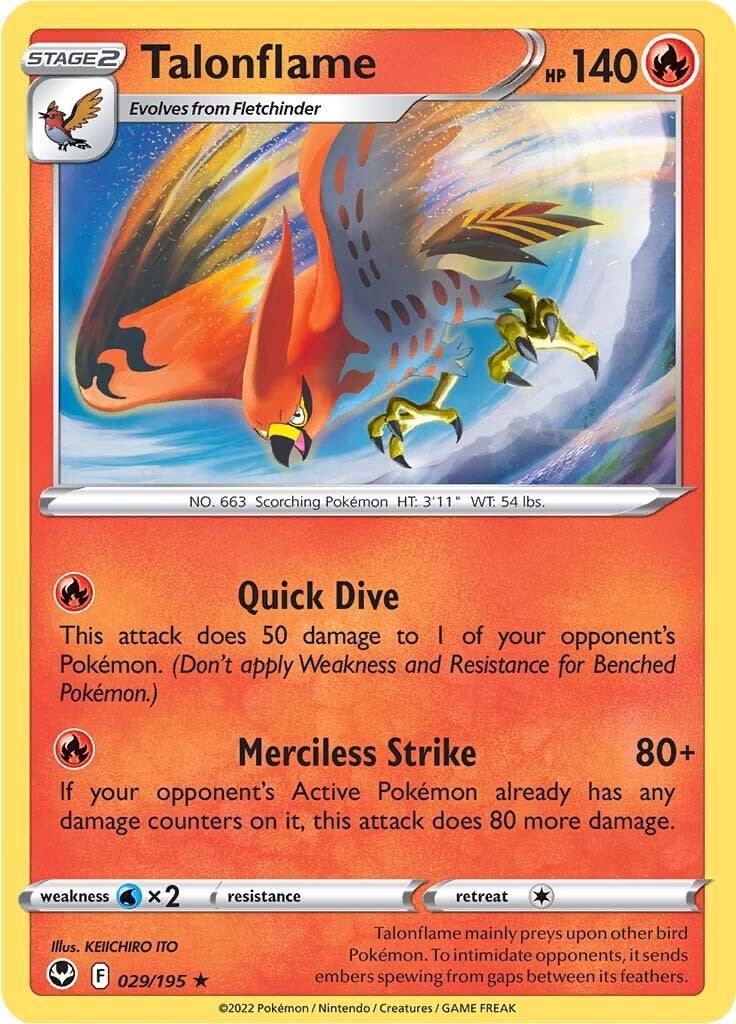 Talonflame (029/195) [Sword & Shield: Silver Tempest] | Mega City Incorporated