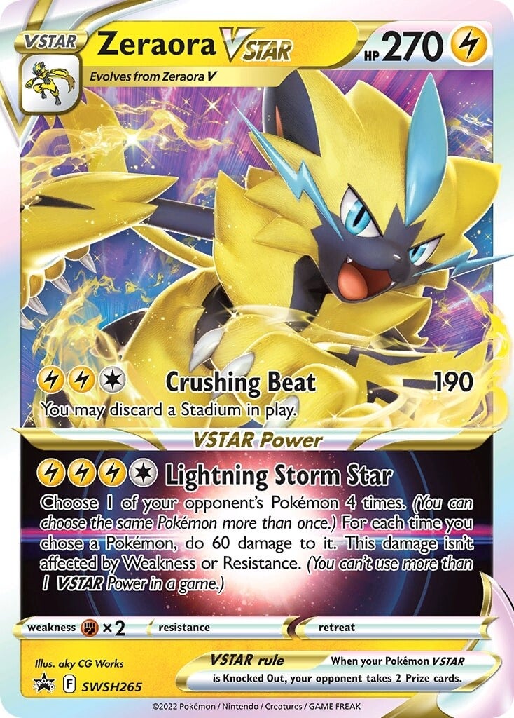 Zeraora VSTAR (SWSH265) (Jumbo Card) [Sword & Shield: Black Star Promos] | Mega City Incorporated