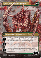 Grist, Voracious Larva // Grist, the Plague Swarm (Borderless) (Textured Foil) [Modern Horizons 3] | Mega City Incorporated