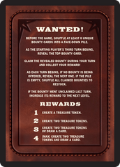 Bounty: Lord Fajjal // Bounty Rules Double-Sided Token [Outlaws of Thunder Junction Commander Tokens] | Mega City Incorporated