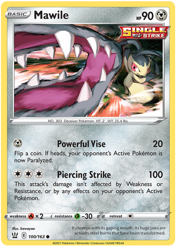 Mawile (100/163) [Sword & Shield: Battle Styles] | Mega City Incorporated