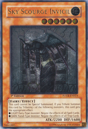 Sky Scourge Invicil [FOTB-EN023] Ultimate Rare | Mega City Incorporated
