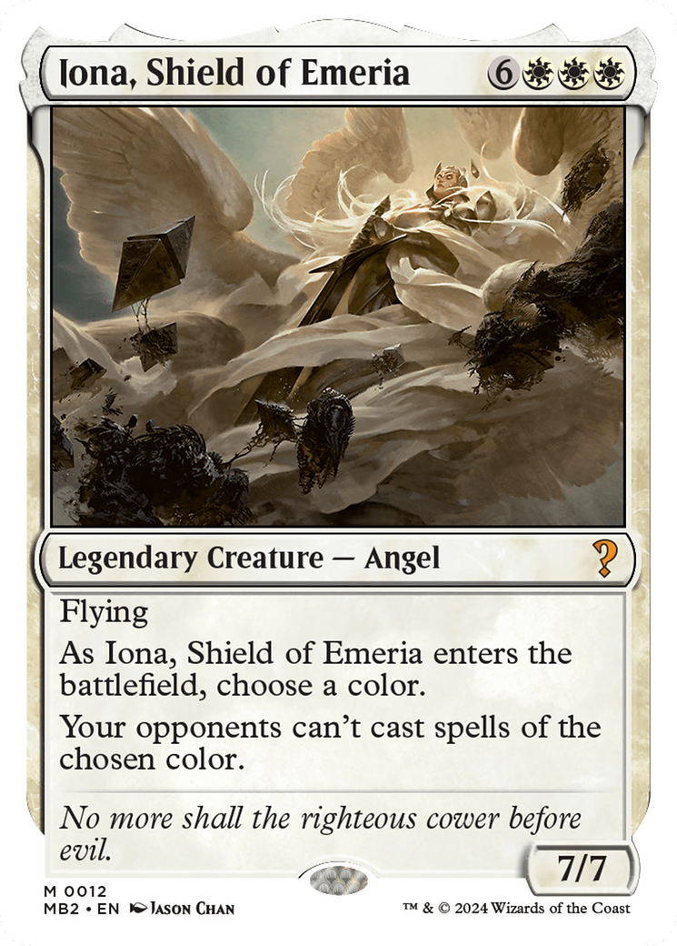 Iona, Shield of Emeria (White Border) [Mystery Booster 2] | Mega City Incorporated