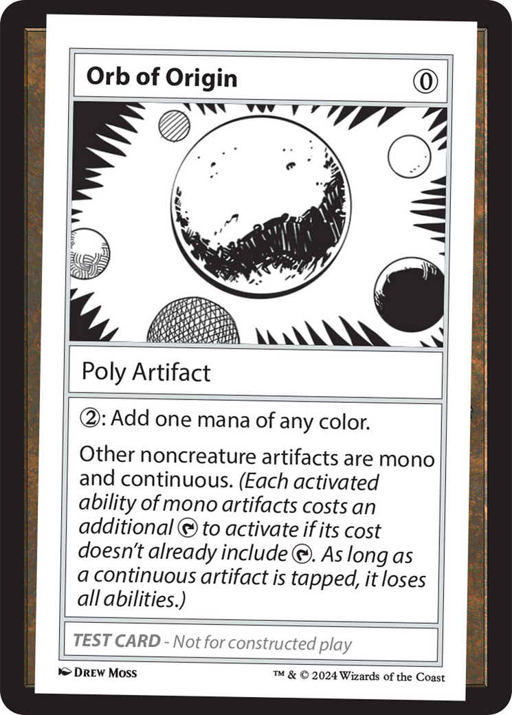Orb of Origin [Mystery Booster 2 Playtest Cards] | Mega City Incorporated