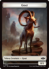 Goat // Timeless Witness Double-Sided Token [Tarkir: Dragonstorm Commander Tokens] | Mega City Incorporated