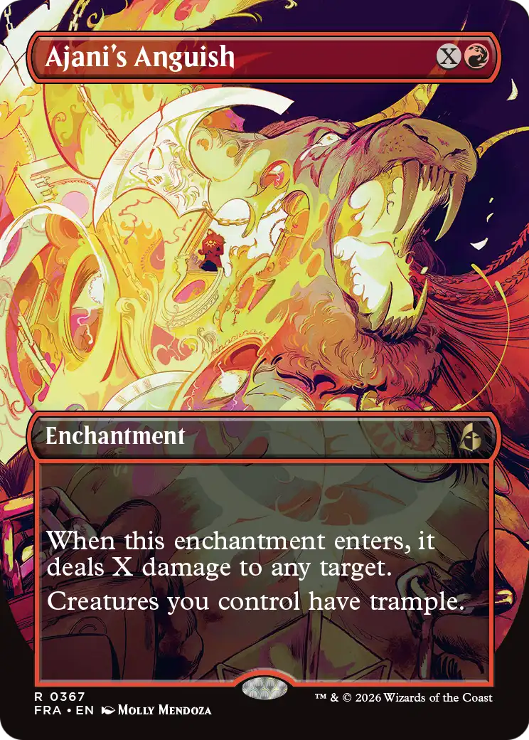 Ajani's Anguish (Borderless) [Reality Fracture] | Mega City Incorporated