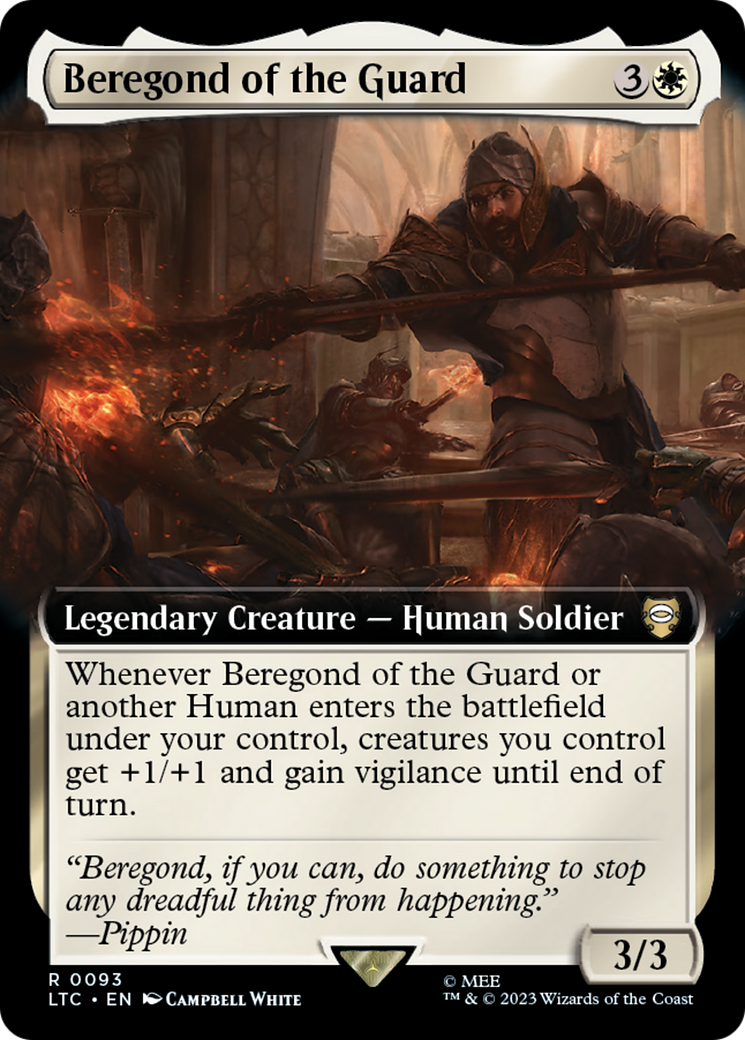 Beregond of the Guard (Extended Art) [The Lord of the Rings: Tales of Middle-Earth Commander] | Mega City Incorporated