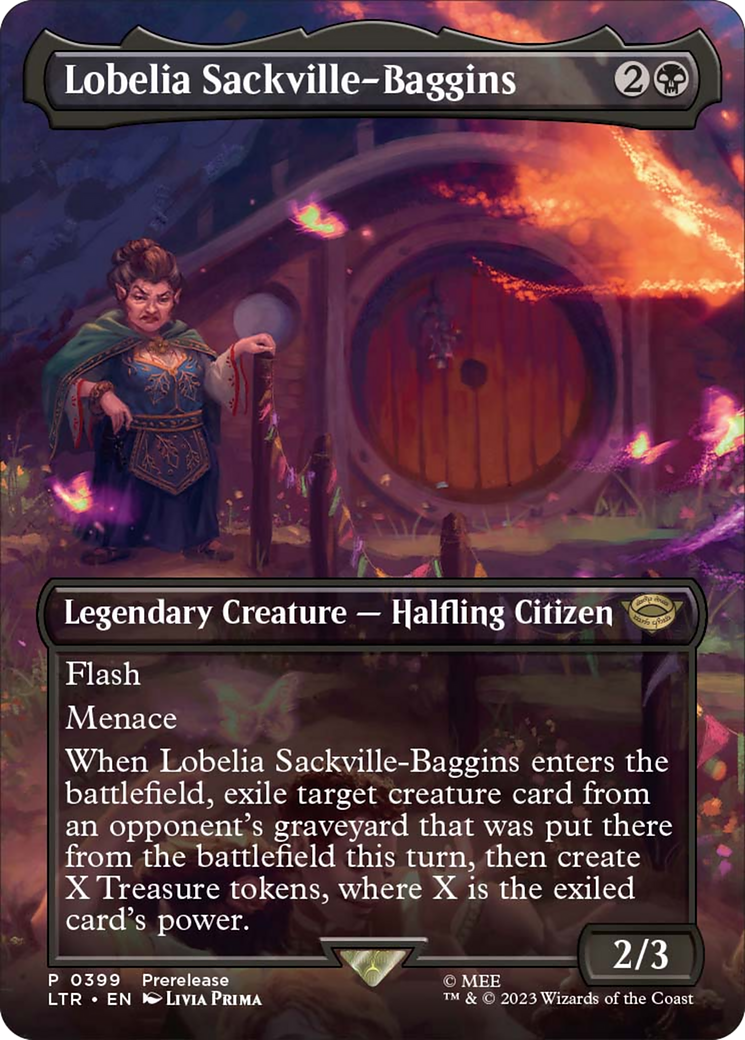 Lobelia Sackville-Baggins (Borderless Alternate Art) [The Lord of the Rings: Tales of Middle-Earth] | Mega City Incorporated