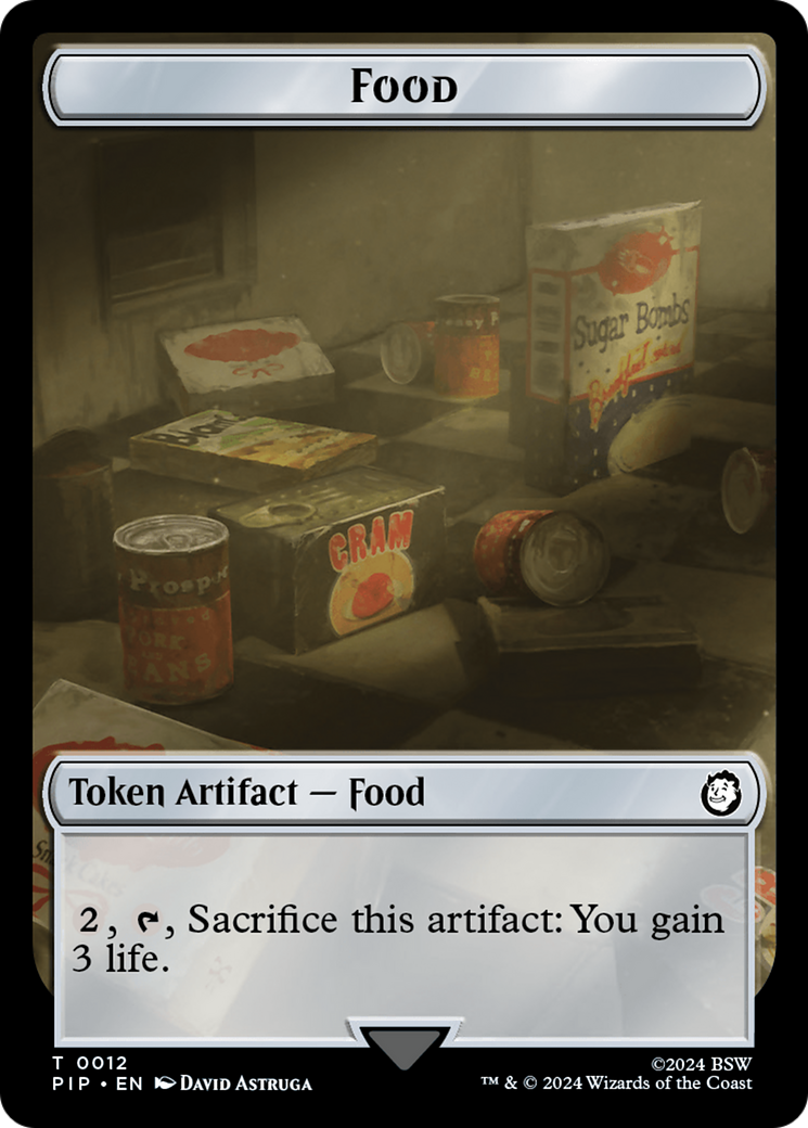 Food (0012) // Human Soldier Double-Sided Token [Fallout Tokens] | Mega City Incorporated