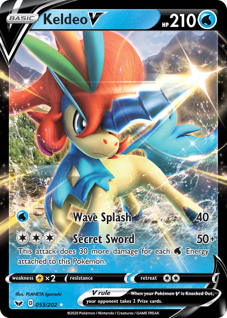 Keldeo V (053/202) [Sword & Shield: Base Set] | Mega City Incorporated