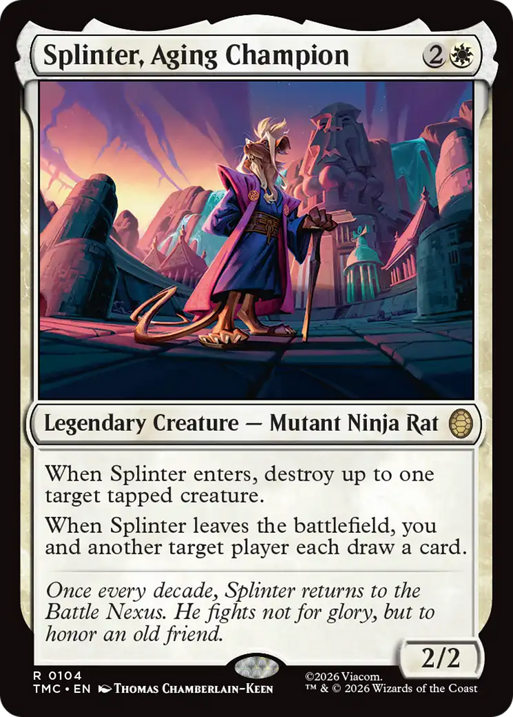 Splinter, Aging Champion [Teenage Mutant Ninja Turtles Commander] | Mega City Incorporated