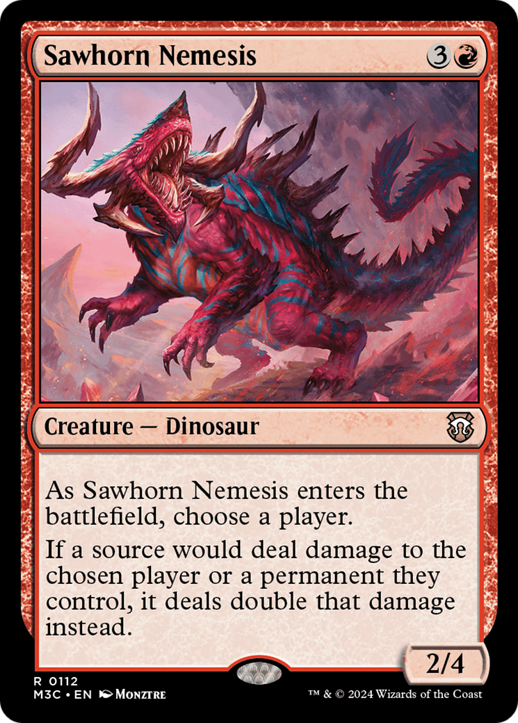 Sawhorn Nemesis [Modern Horizons 3 Commander] | Mega City Incorporated