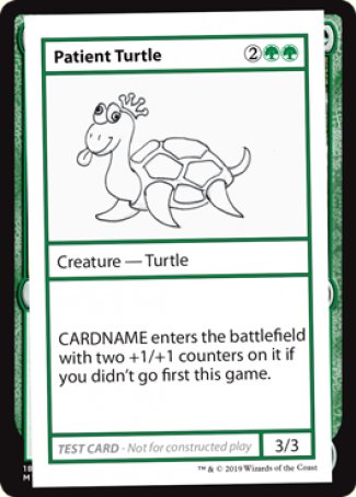 Patient Turtle (2021 Edition) [Mystery Booster Playtest Cards] | Mega City Incorporated