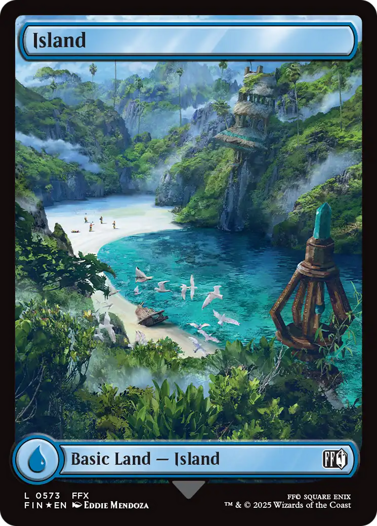 Island (0573) (Surge Foil) [FINAL FANTASY] | Mega City Incorporated