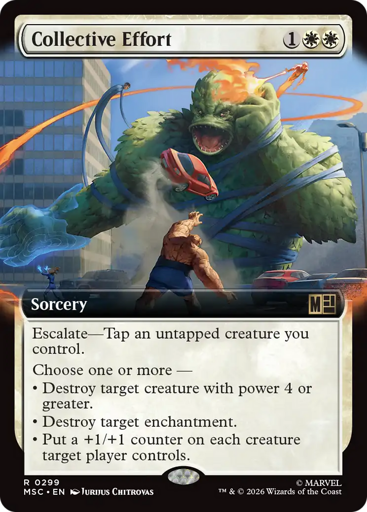 Collective Effort (Extended Art) [Marvel Super Heroes Commander] | Mega City Incorporated