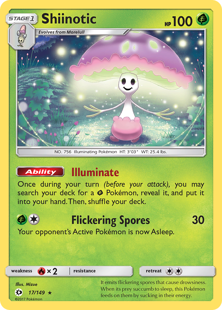 Shiinotic (17/149) [Sun & Moon: Base Set] | Mega City Incorporated