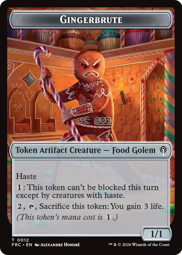 Gingerbrute // Myr Double-Sided Token [Reality Fracture Commander Tokens] | Mega City Incorporated