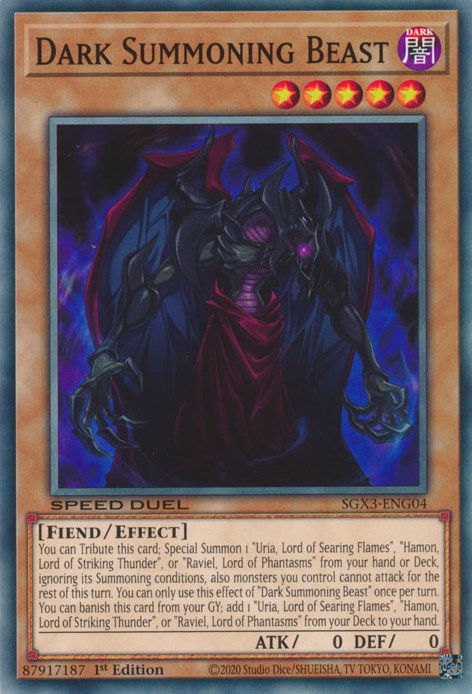 Dark Summoning Beast [SGX3-ENG04] Common | Mega City Incorporated