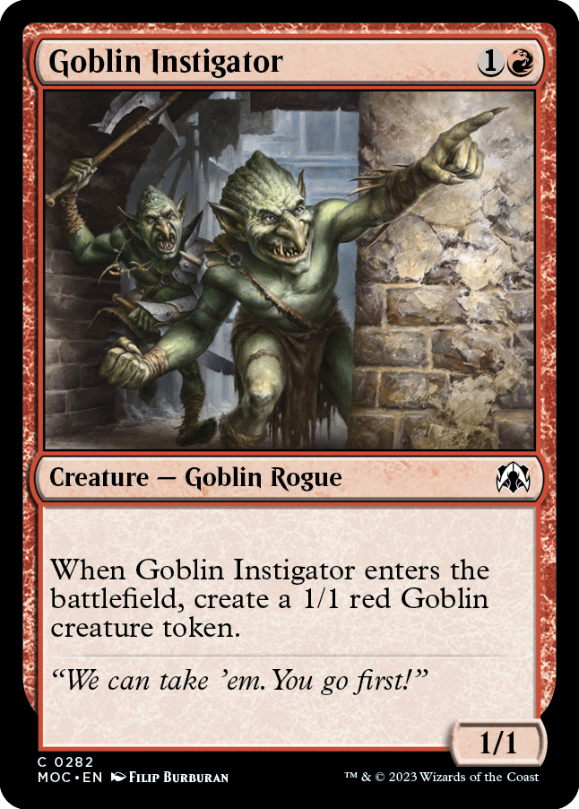 Goblin Instigator [March of the Machine Commander] | Mega City Incorporated