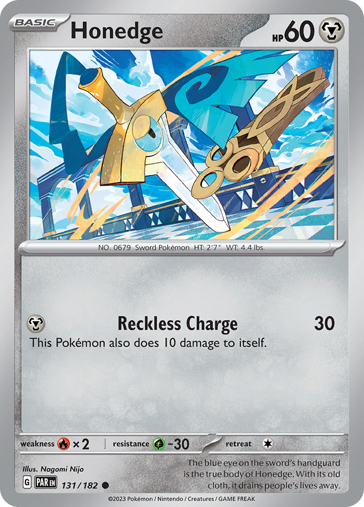 Honedge (131/182) [Scarlet & Violet: Paradox Rift] | Mega City Incorporated