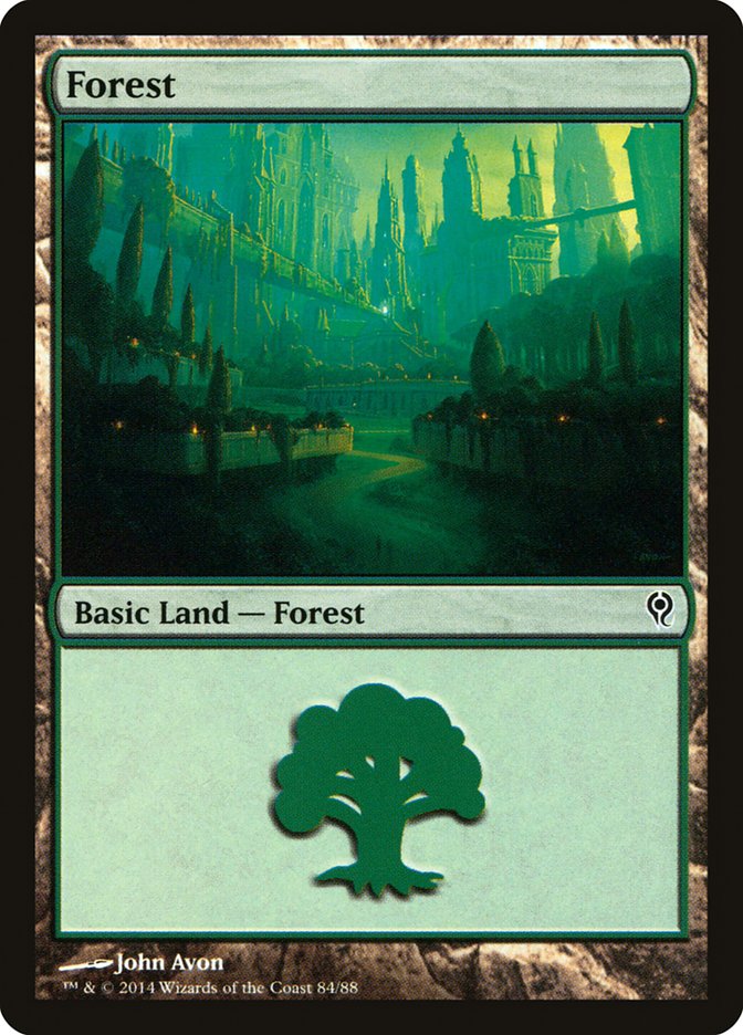 Forest (84) [Duel Decks: Jace vs. Vraska] | Mega City Incorporated